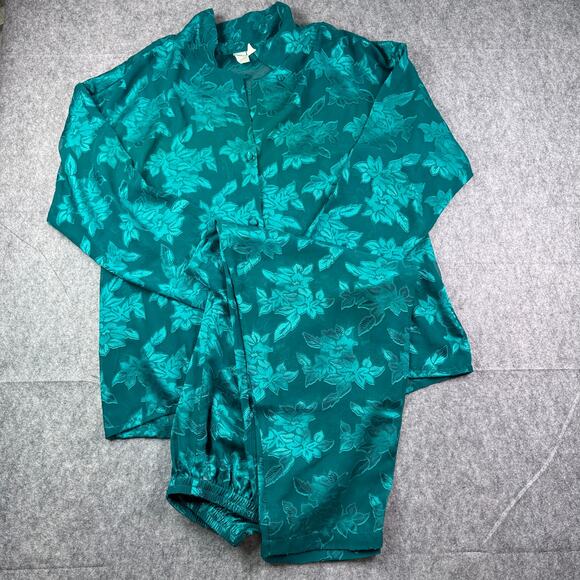 victoria secret Other - Vintage Victoria Secret Women's L Sheer Floral Pajama Pant Set‎